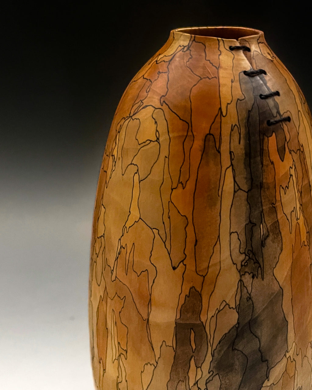 Mottled Pear Vessel