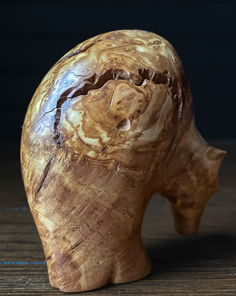 Olive Wood Burl Bear