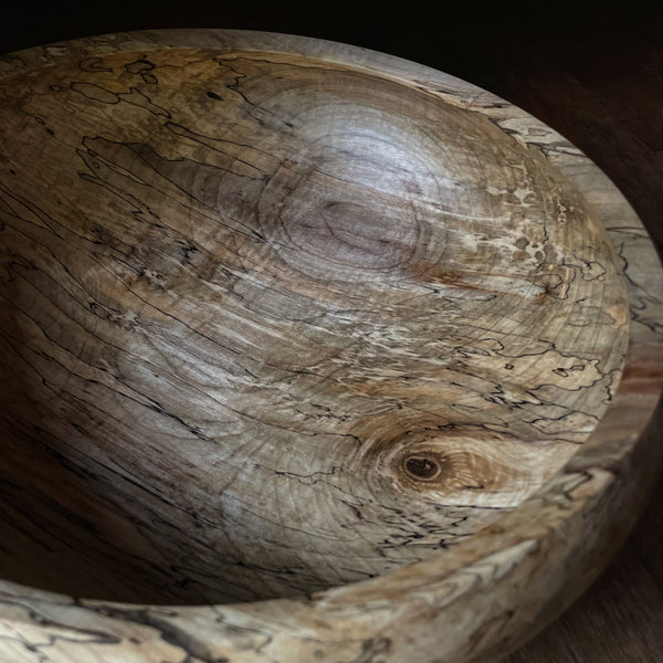 Spalted Maple Serving Bowl