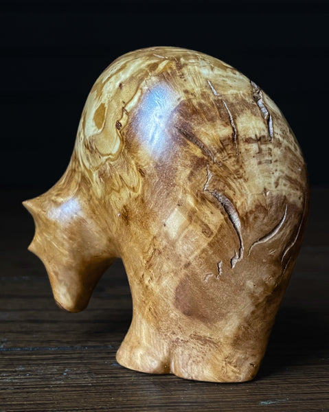 Olive Wood Burl Bear