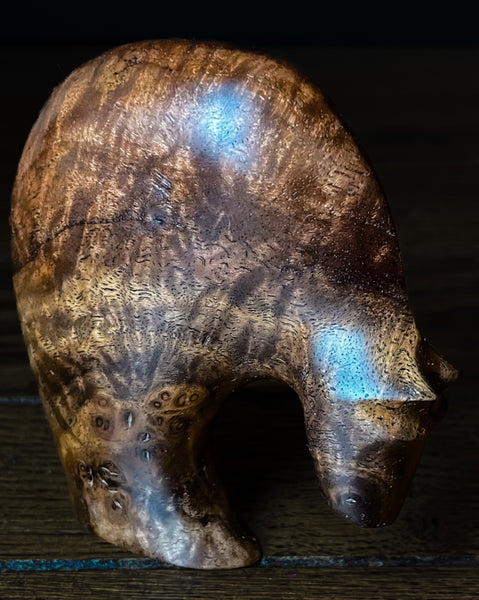 Claro Walnut Burl Bear